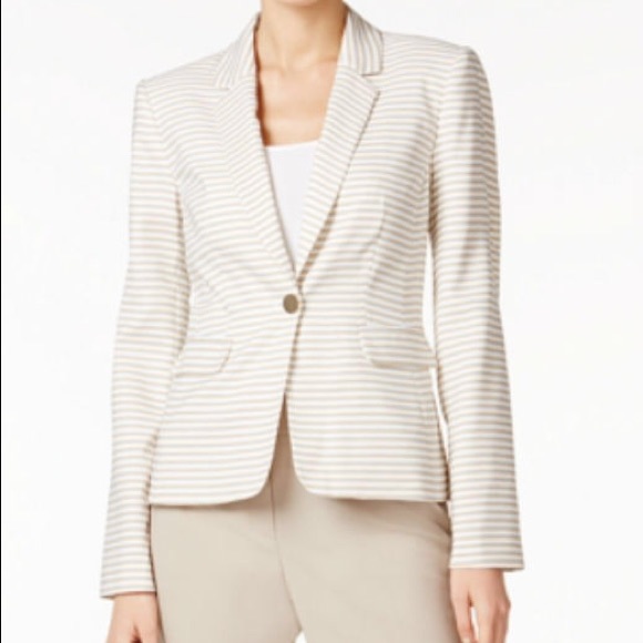 calvin klein women's white blazer